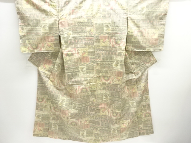 JAPANESE KIMONO / TSUMUGI / WOVEN SARASA